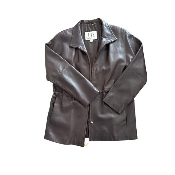 LNR Glove Tanned Leather Jacket Size M Buttery Brown Model Off Duty - Picture 3 of 12